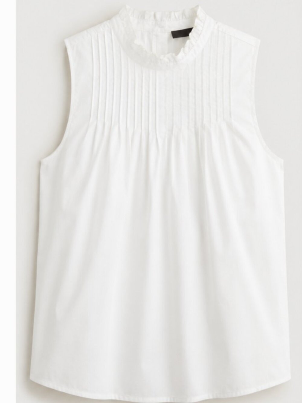 J.Crew Pintuck Cotton Poplin Top‎ — Size M - NWT
